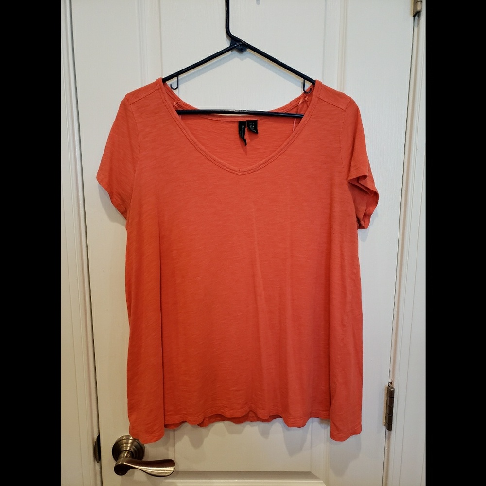 Cynthia Rowley Orange Loose Flowing Tee